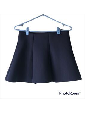 𝅺forever 21 Navy Blue Flared Mini Skirt M